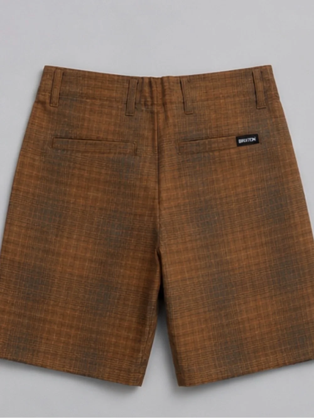 Brixton Choice Standard Fit Brown Plaid Shorts Men’s Size 33